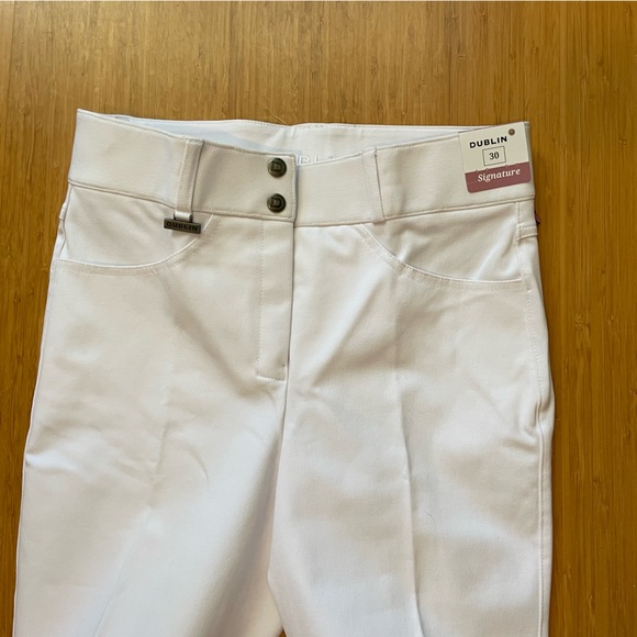 NWT Dublin White Knee Patch Breeches - Picture 4 of 4